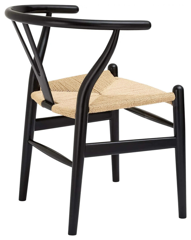 Wood Chair Black, Set of 2