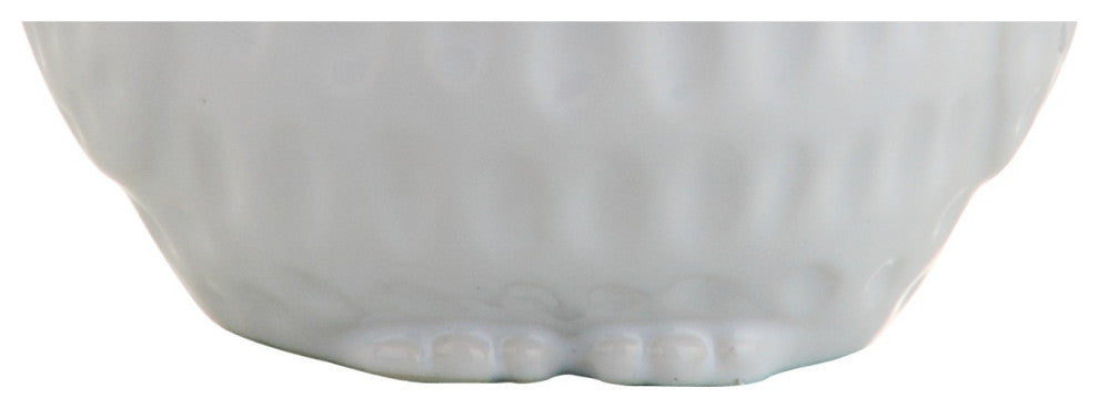 Hoot 20.5" Ceramic Mini Table Lamp, White Owl