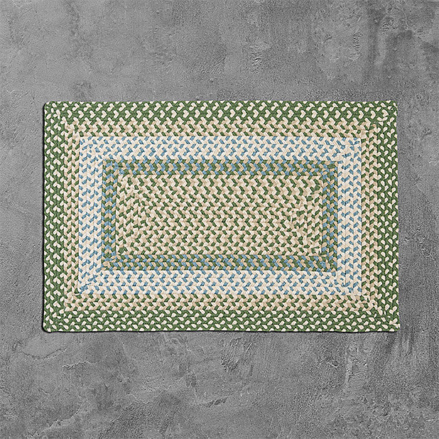 Colonial Mills Rug Montego Lily Pad Green Square