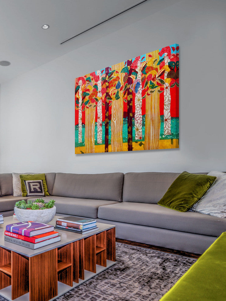 "Auburn Forest" Painting Print on Canvas by Lisa Mee