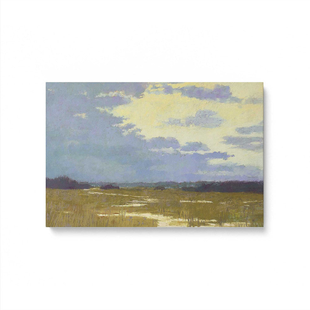 "Lemonade Skies" - A Serene Twilight Canvas Art Print