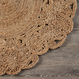 Bloom Boutique Organic Jute Rug, 4' Round