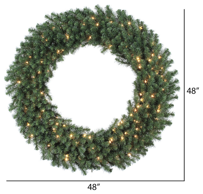 Vickerman Douglas Fir Wreath, 48", Clear Lights