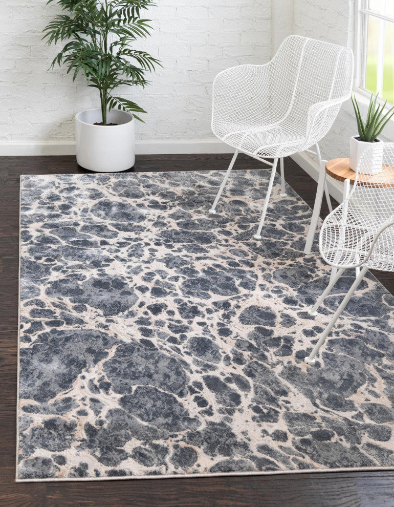 Unique Loom Oasis Breeze Area Rug, Gray, 5'' 0 X 8'' 0 Rectangular