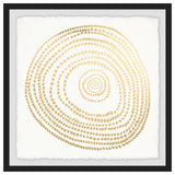 "Golden Swirl" Framed Painting Print, 32"x32"