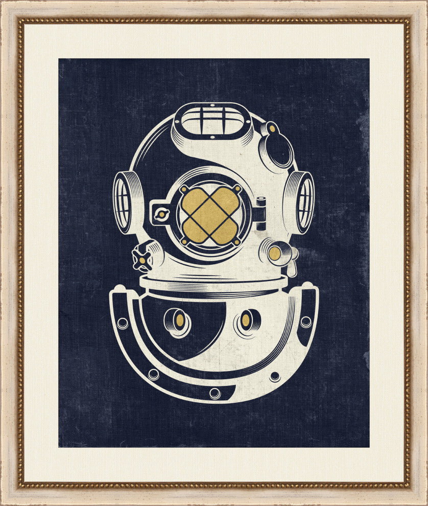 Gold Nautical Elements 1, Giclee Reproduction Artwork