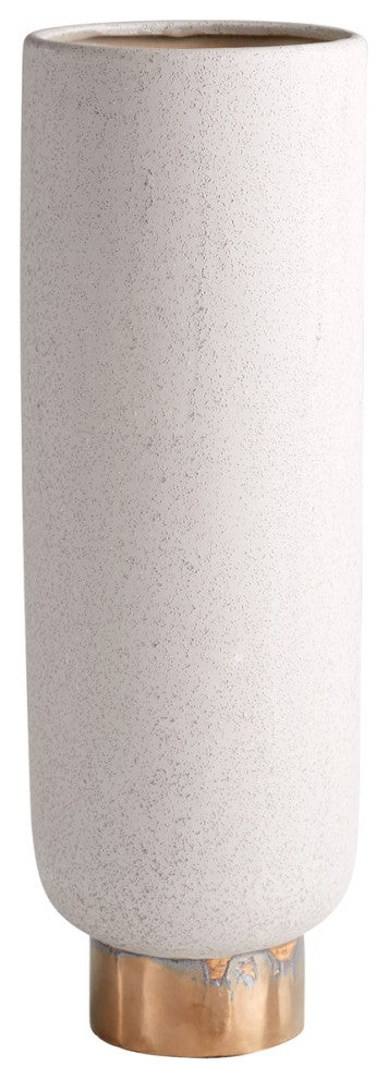 Cyan Large Clayton Vase 11186, Grey