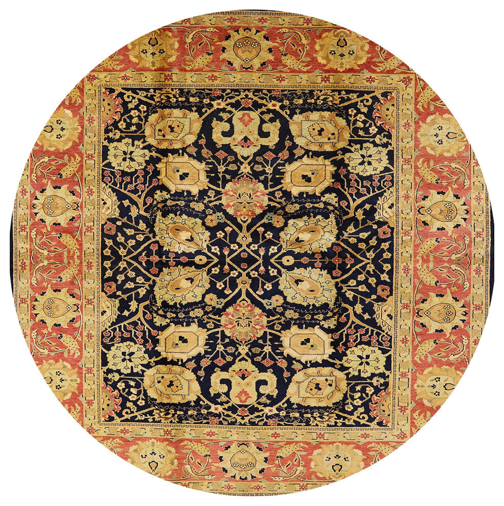 Ahgly Company Indoor Round Mid-Century Modern Area Rugs, 5' Round