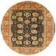 Ahgly Company Indoor Round Mid-Century Modern Area Rugs, 5' Round
