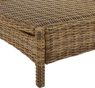Bradenton Outdoor Wicker Chaise Lounge, Gray