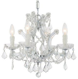 Crystorama Lighting Group 4474-CL-MWP Maria Theresa 4 Light 17"W - Polished