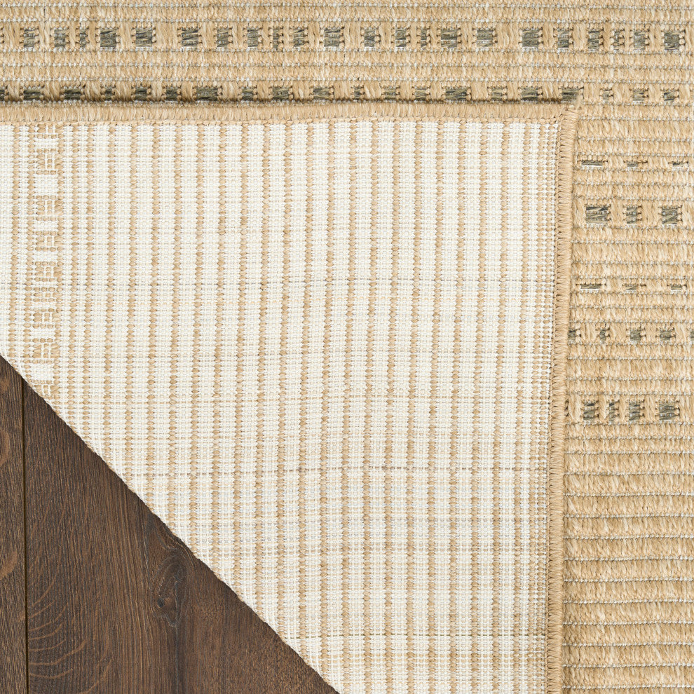 Nourison Tulum 2' x 6' Taupe Outdoor Rug