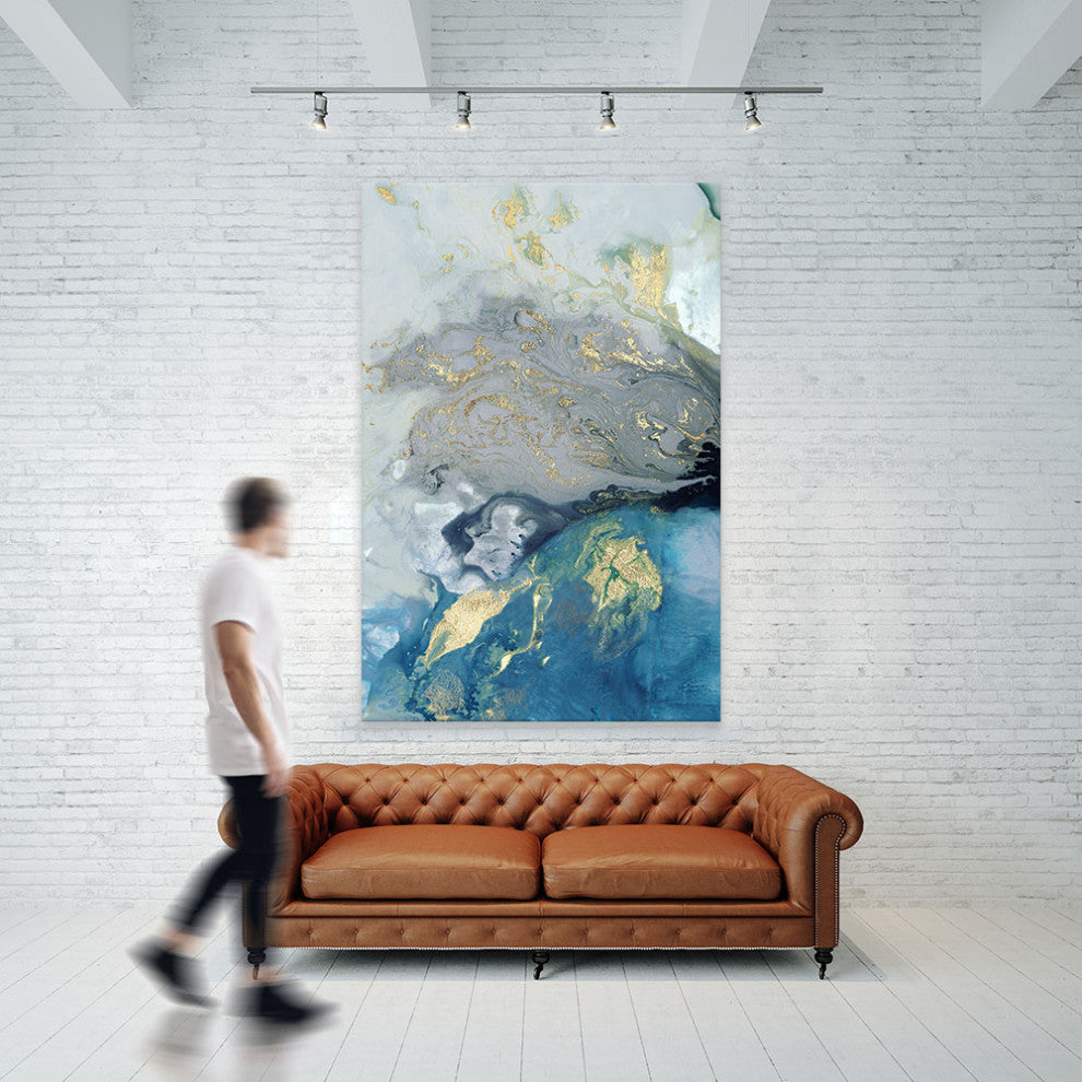 "Ocean Splash I" Fine Art Giant Canvas Print, 48"x72"