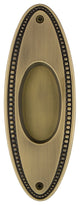 Beaded Bin Pull, Antique Brass