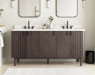 Blakely Vanity Only Collection, Brown Oak, 72