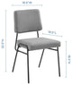 Craft Upholstered Fabric Dining Side Chair - Black Light Gray
