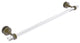 Pacific Grove 24" Shower Door Towel Bar with Groovy Accents, Antique Brass