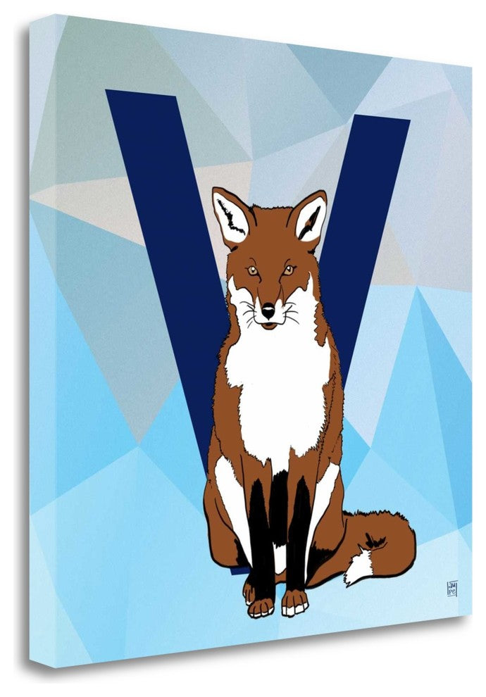 "V" By Aubree Perrenoud, Giclee Print on Gallery Wrap Canvas, Ready to Hang
