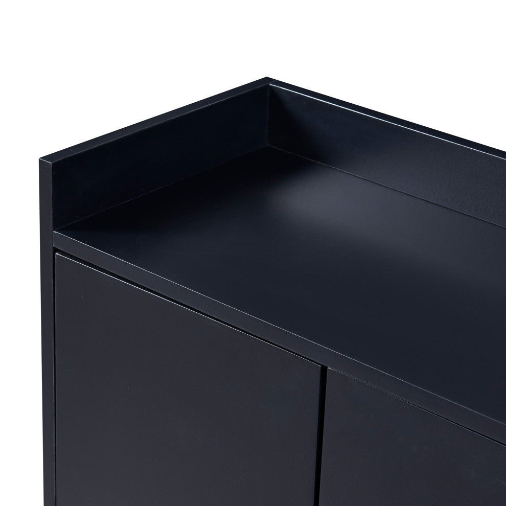 TATEUS 47" Modern Sideboard Buffet Cabinet For Dining Room Kitchen, Black