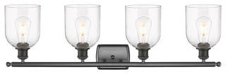 Ballston-Bella 4-Light 36" Bath Vanity Light, Oil Rubbed Bronze, Clear