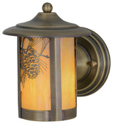 6.5W Fulton Winter Pine Solid Mount Wall Sconce
