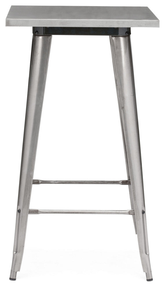 Design Lab Dreux Gunmetal 1 Steel Bar Table Gray