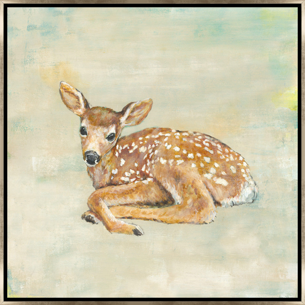 24x24 New Beginnings III, Framed Artwork, Silver