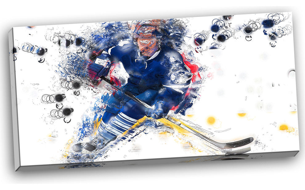 "Hockey Penalty Shot" Canvas Painting