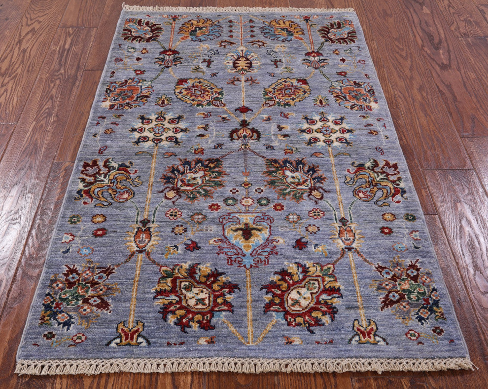 2' 7" X 4' 2" Persian Tabriz Handmade Wool Rug Q8386