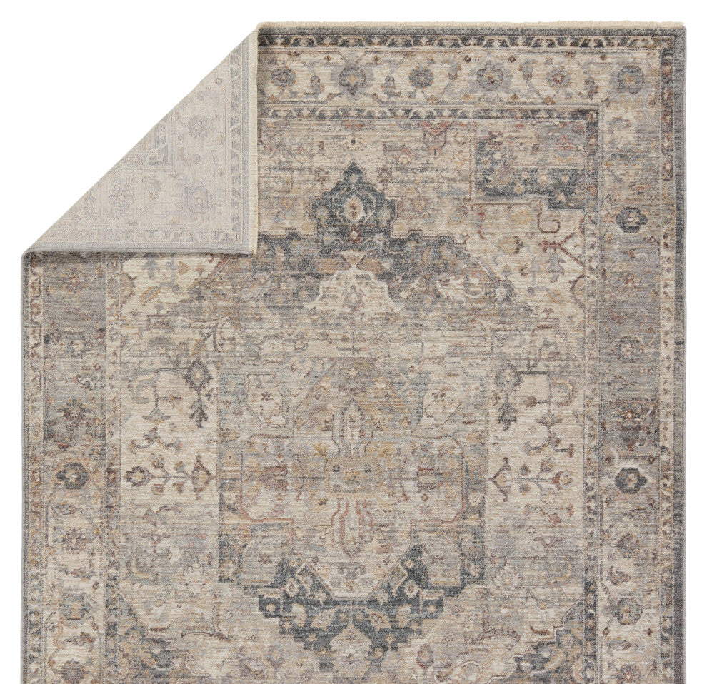 Jaipur Living Starling Medallion Tan/ Slate Area Rug 5'3"X8'1"