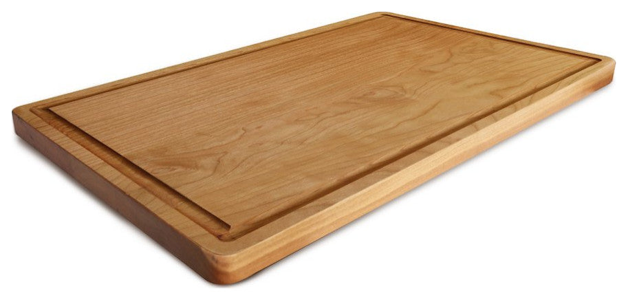 Delice Cherry Rectangle Cutting Board with Juice Drip Groove