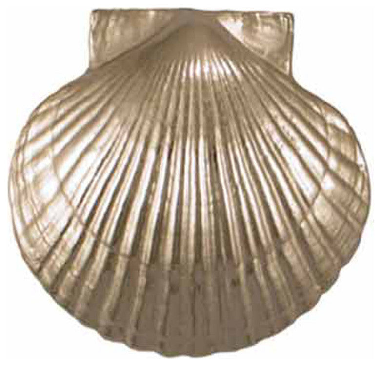 Sea Scallop Door Knocker, Nickel Silver, Standard Size