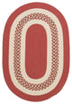 Colonial Mills Crescent NT71 Terracotta Indoor/Outdoor Area Rug, Oval 2'x12'