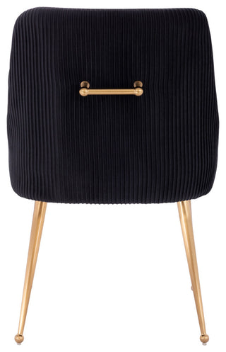Helen Velvet Dining Chair, Black