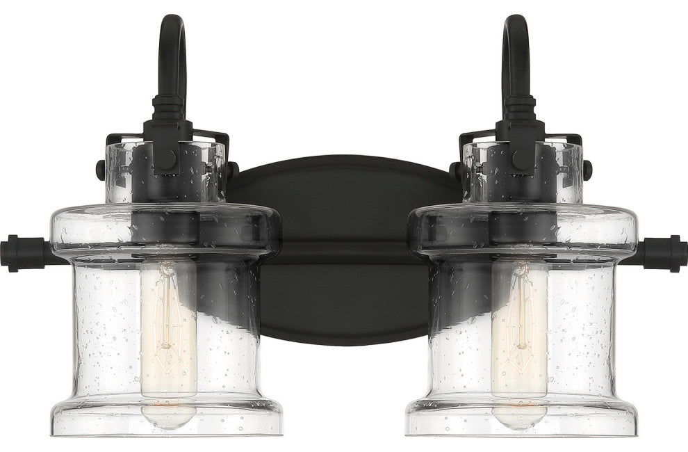 Quoizel DNY8602EK Two Light Bath Fixture, Earth Black Finish