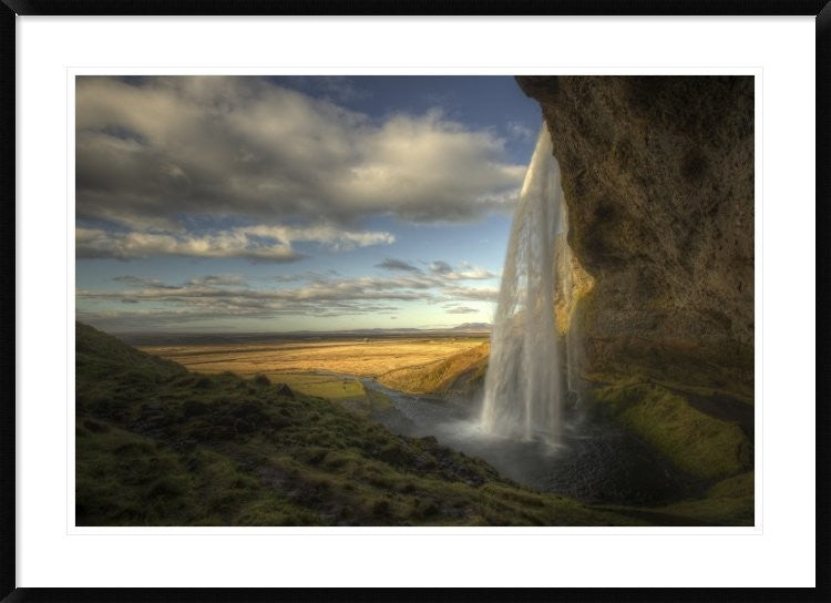 "Seljalandsfoss" Framed Digital Print by Max Witjes, 44x32"