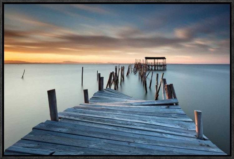 "Collapsed" Framed Canvas Giclee by Rui David, 23x16"
