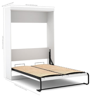 Bestar Pur Full Wall bed in White