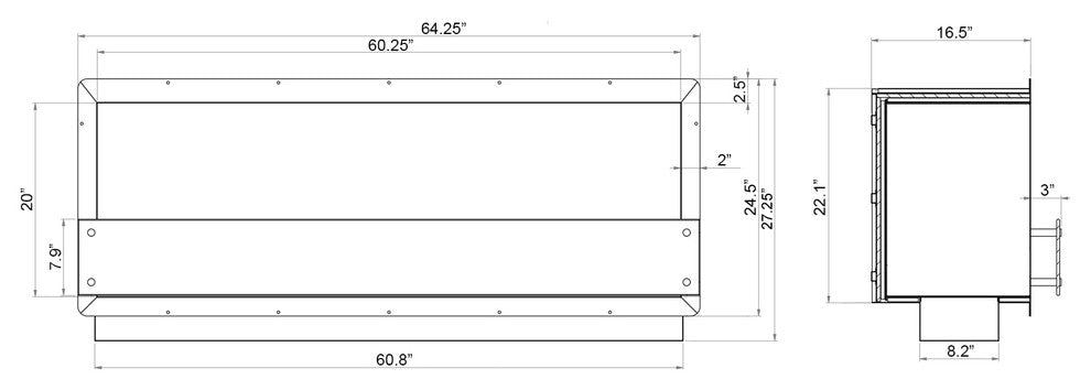 Bio Ethanol Firebox - Fireplace Insert FB4800-S | Ignis