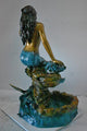 Beautiful Large Mermaid Bronze Statue Fountain - Size: 35"L x 32"W x 53"H.