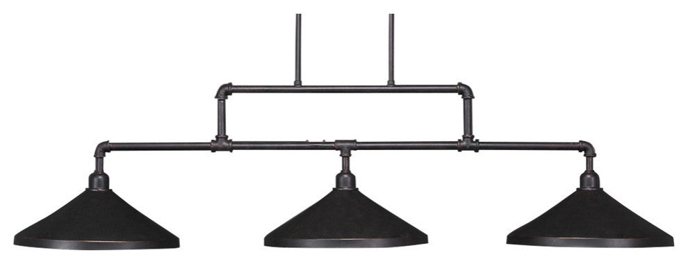 Vintage 3-Light Bar, Dark Granite