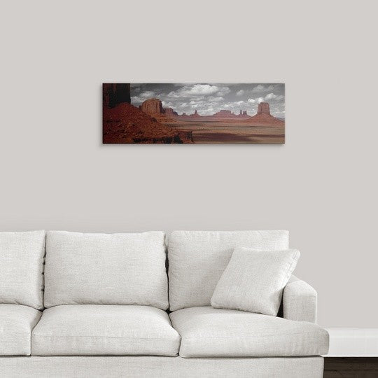 "Monument Valley Tribal Park AZ" Canvas Art, 36"x12"x1.25"