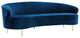 Baila Navy Velvet Sofa