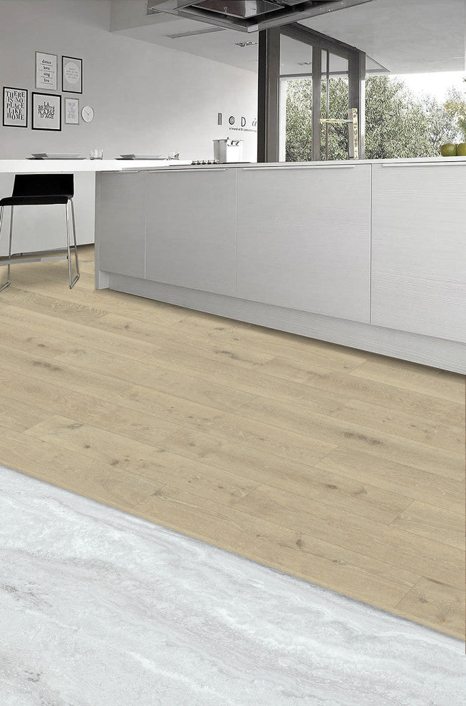 Almond Waterproof HD Rigid Core Flush Stair Nosing .98 H x 4.33 W x 92 L