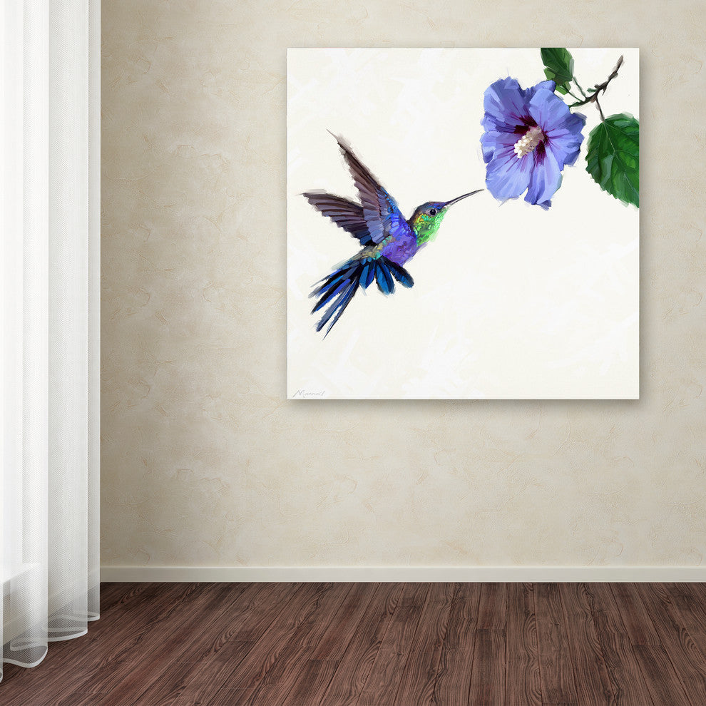The Macneil Studio 'Humming Bird' Canvas Art, 14"x14"