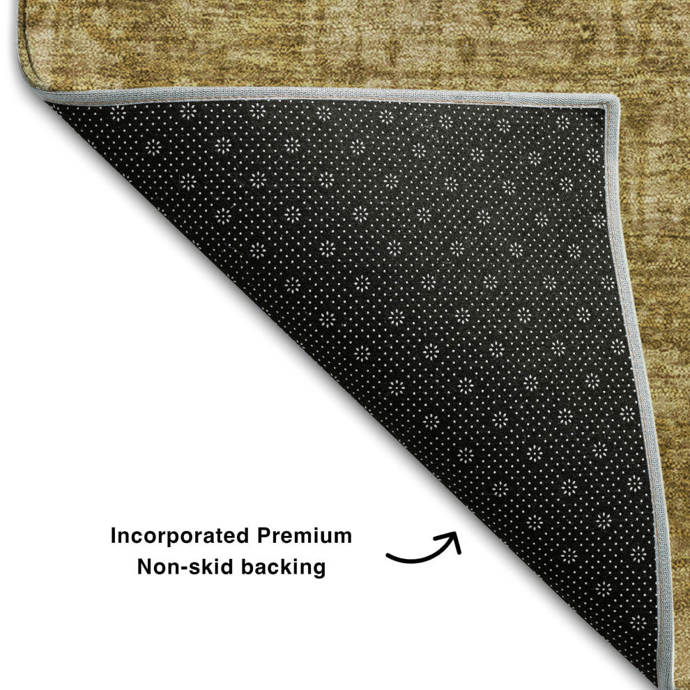 Premium Machine Washable Mayfield AMF559 Beige 1'8" x 2'6" Rug