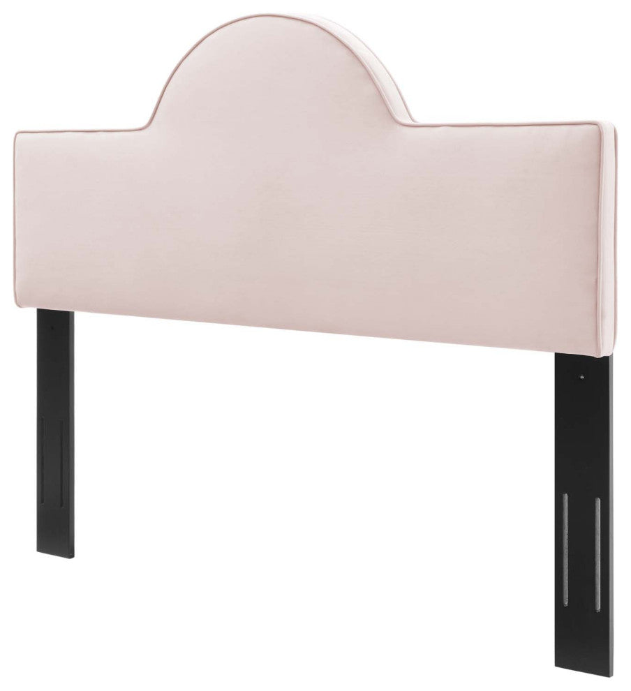 Headboard, Twin Size, Velvet, Pink, Modern Contemporary, Bedroom Master Suite