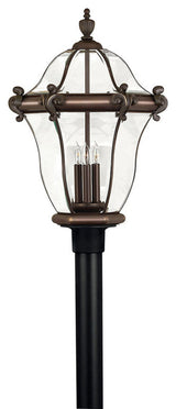 Hinkley Lighting H2447 San Clemente 26.5\" Tall 3 Light Post Light - Copper