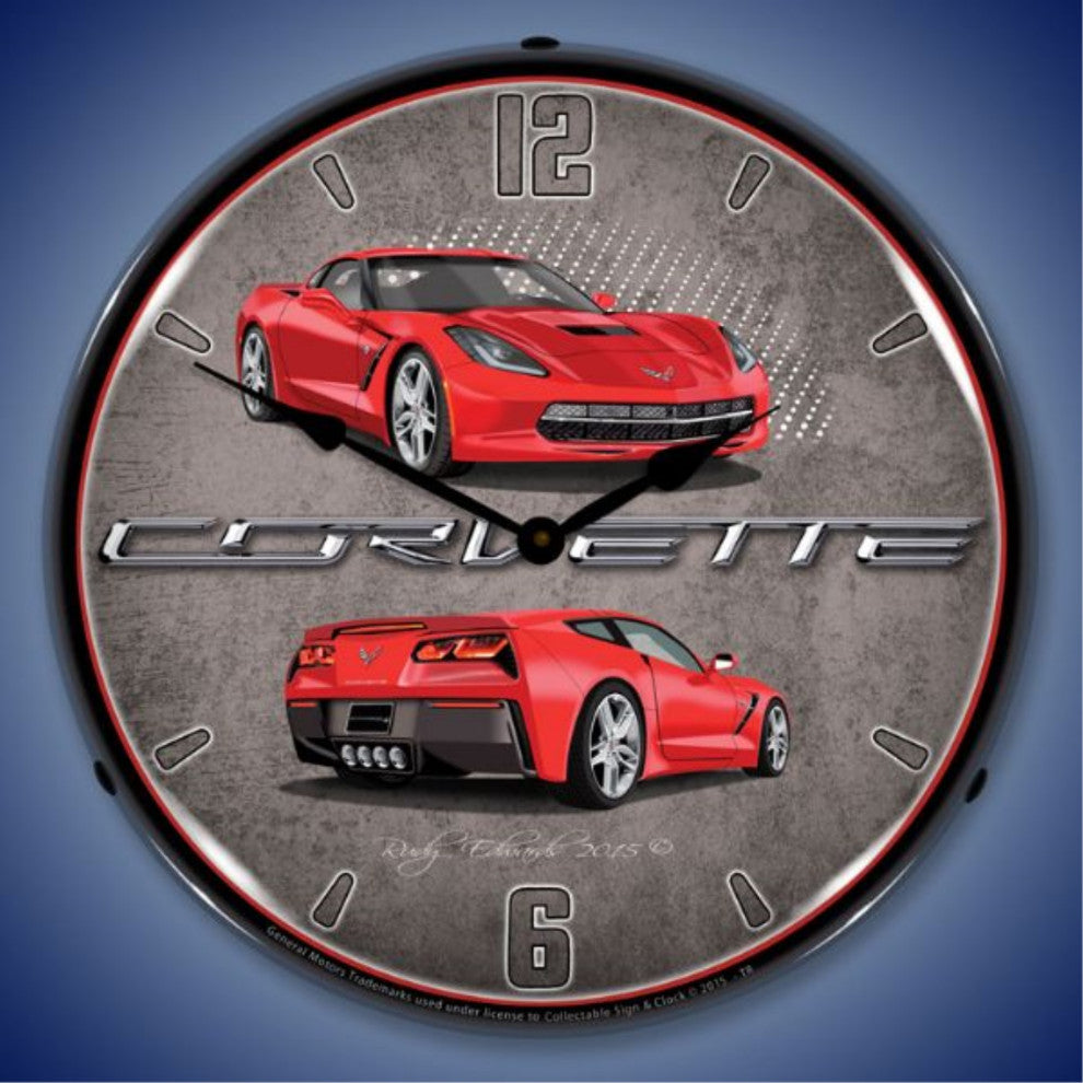 GMRE1502576 C7 Corvette Torch Red Clock