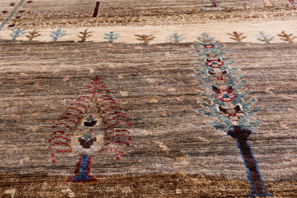 Hand Knotted Tribal Persian Gabbeh Rug 9' 1" X 12' 0" Q8167
